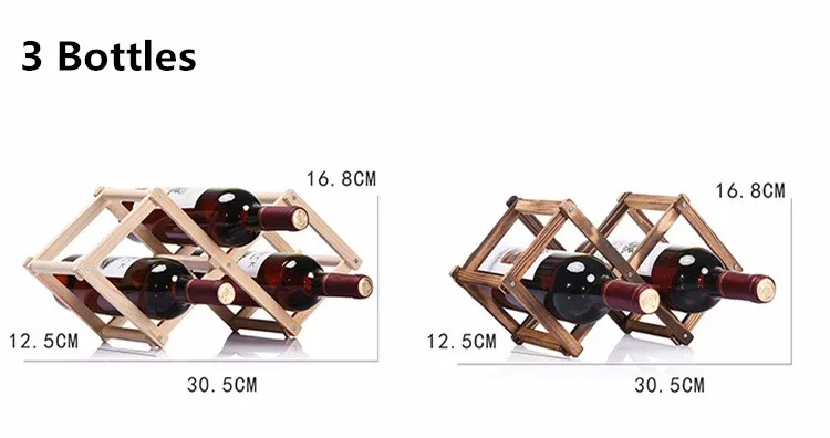 Простая жизнь высокое качество деревянный винный шкаф складной держатель вина 3/6/10 Держатель Бутылки Кухня Бар Виски полки