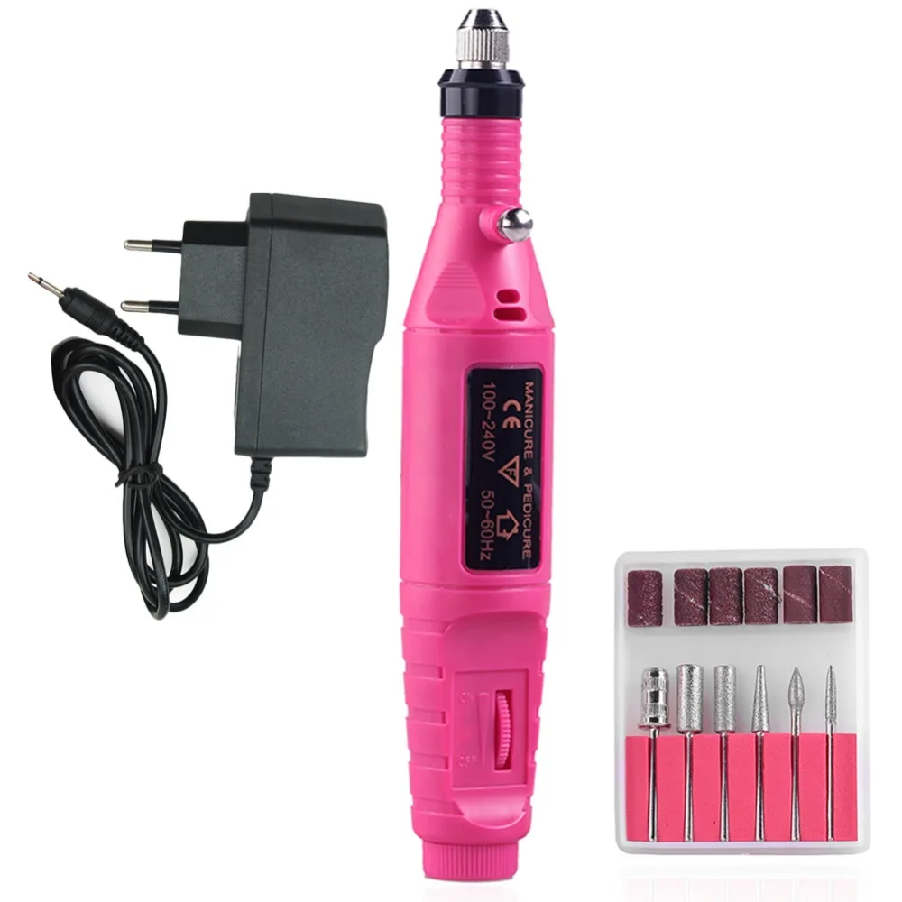 

2019 Professional 1Set Professional Electric Nail Drill Machine Kit Manicure Machine Nail Art Pen Pedicure Nail File Nail Art