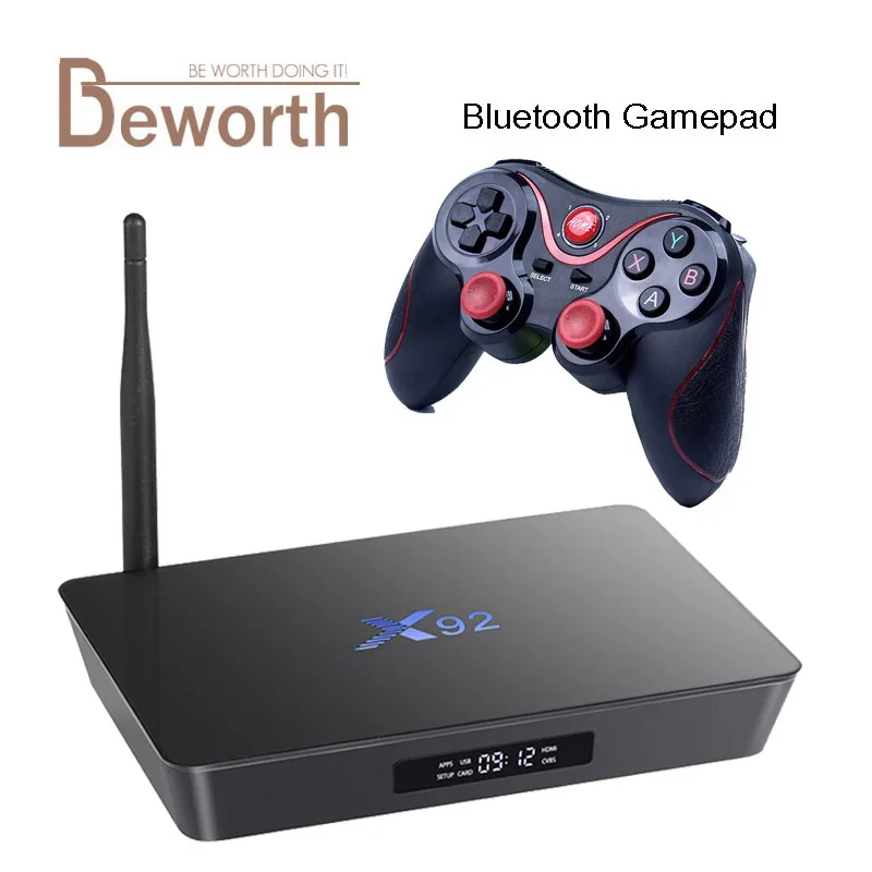 X92 3 ГБ ОЗУ 32 ГБ Восьмиядерный процессор Amlogic S912 Android 7.1.2 Smart tv Box 2,4/5,8G Wifi 4K 3D H.265 телеприставка медиаплеер PK X96 M8S