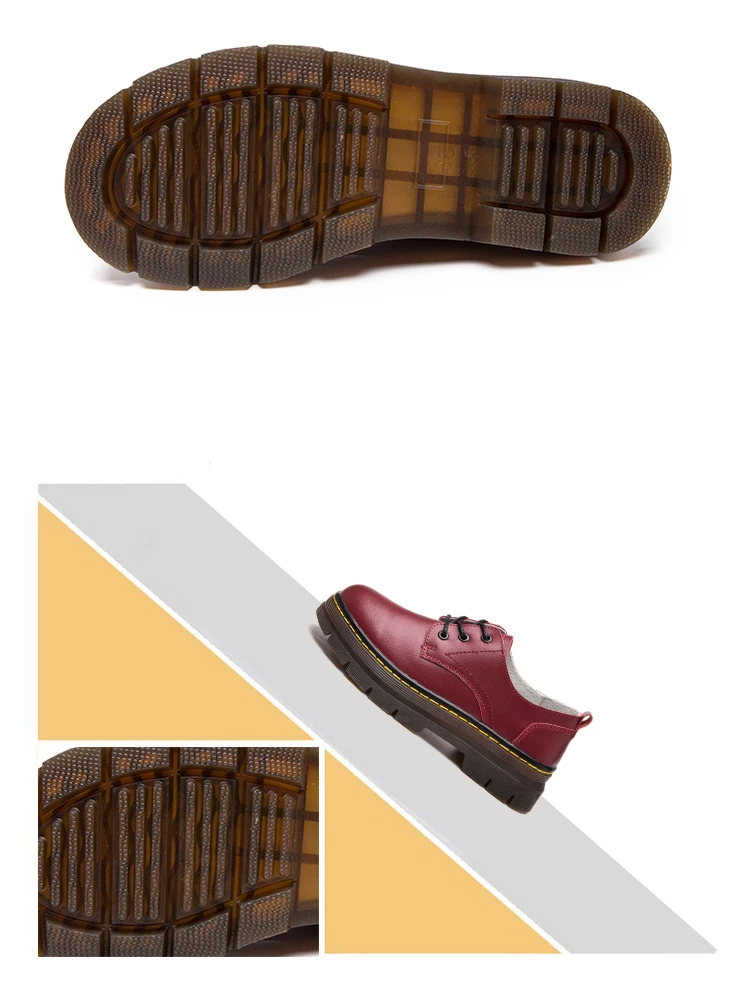 OUKAHUI/Брендовые женские кожаные туфли-оксфорды в британском стиле; повседневная кожаная обувь на шнуровке, увеличивающая рост, на среднем каблуке 5 см; женская обувь;