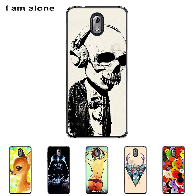 

I am alone Phone Cases For Nokia 3.1 2018 5.2 inch Solf TPU Colorful Fashion Cute Flower Cellphone Cover For Nokia 3.1 2018