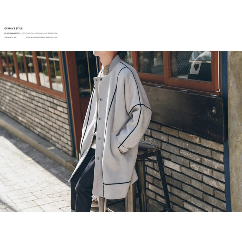 Warm Male Trench Coat Wool Liner Long Thick Fleece Jacket Men Fur Inside Parka Winter Jackets  (6)