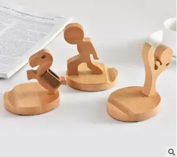 

Beech Kung Fu Kid Phone Stand Creative Desktop Lounger Storage Rack Watch TV Phone Holder