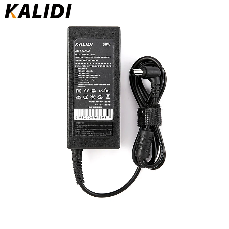KALIDI 14 V 4A 56 W AC адаптер для питания ноутбука sumsang SyncMaster Monitor 170 T B2770 191 Sumsang зарядное