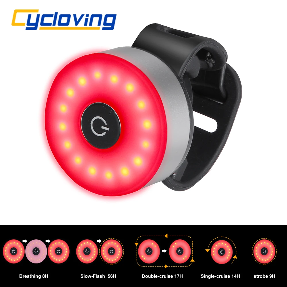 Excellent Cycloving Bicycle light bike tail light rear led 5models work 54hours and bicycle headlight MTB bike accessories 0