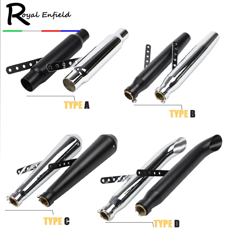 Мотоциклетный глушитель антикварный винтажный Модный гальванический выхлопной
