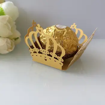 

50Pcs Chocolate Candy Bar Crown Wrapper Birthday Party Supplies Wedding Candy Decoration 2019 New Arrivals