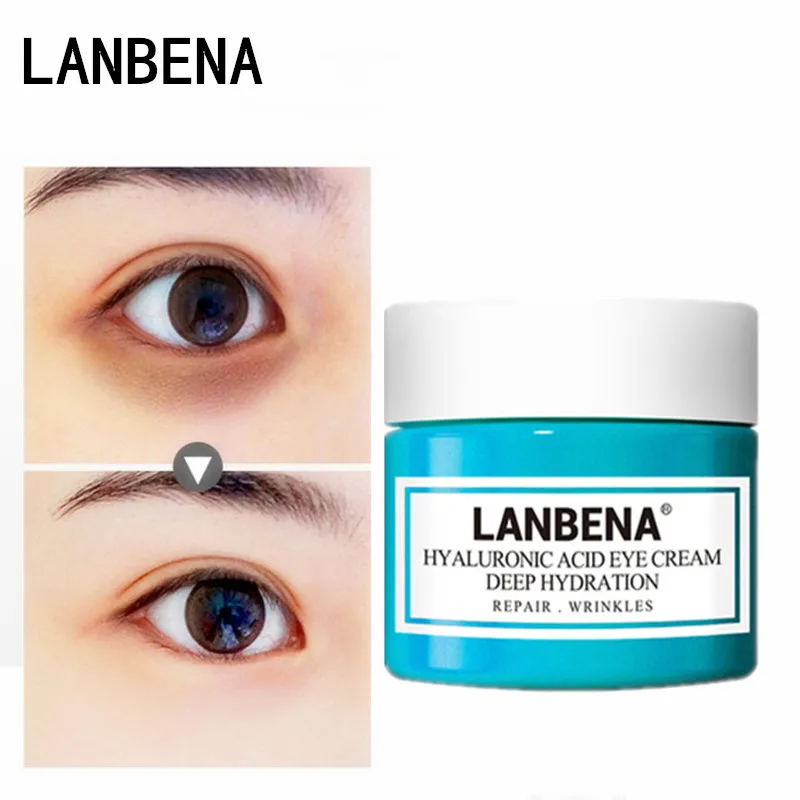 

LANBENA Hyaluronic Acid Eye Serum Anti-Wrinkle Remover Dark Circles Eye Cream Against Puffiness Anti Aging Ageless Instantly 20g