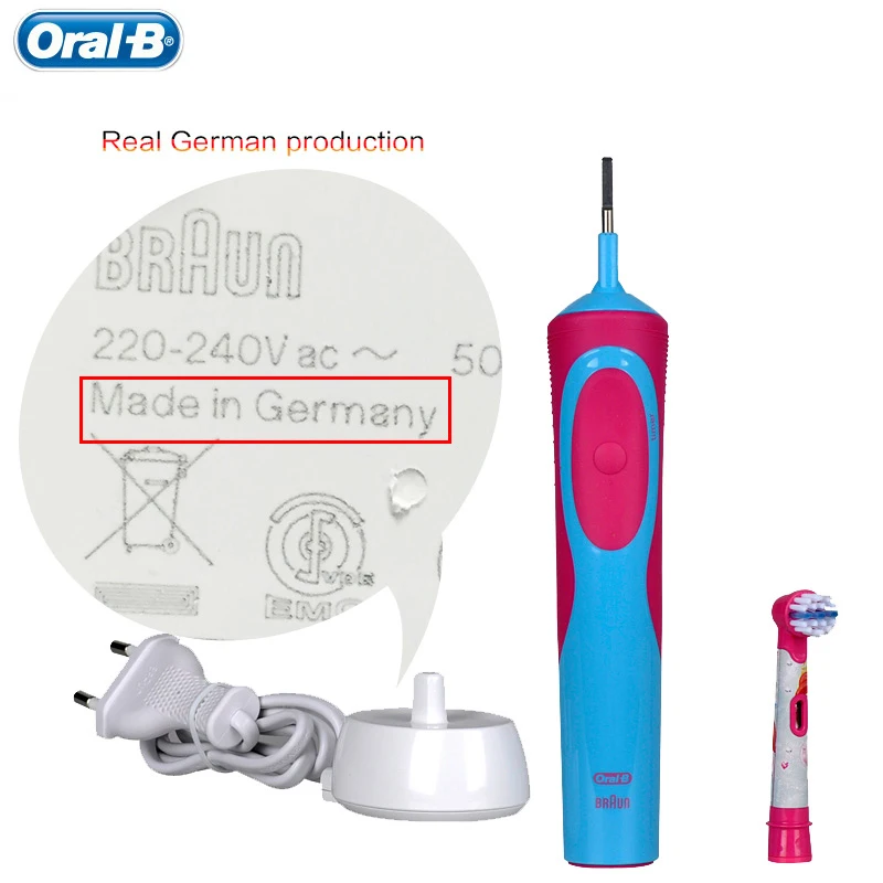 Детская Водонепроницаемая зубная щетка Oral B с мягкой щетиной|electric toothbrush|children electric