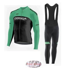 

ORBEA 2018 Winter thermal fleece Cycling Clothing men's Jersey suit 9D pad outdoor Sportwear bike MTB Clothes Bib Pants set