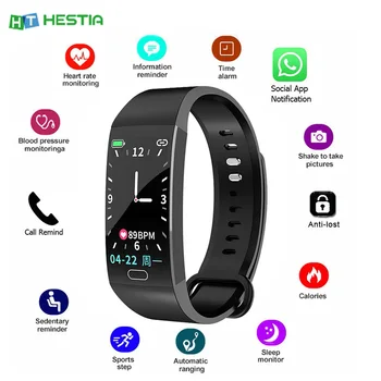 

Smart Wristband Fitness tracker Bracelet Waterproof bluetooth smartwatch LED Message Heart Rate monitor smart bracelet