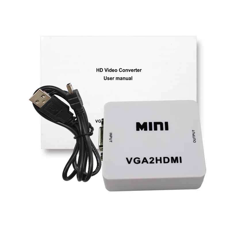 1 шт. преобразователь из VGA в HDMI Женский с аудио портом использовать USB кабель для