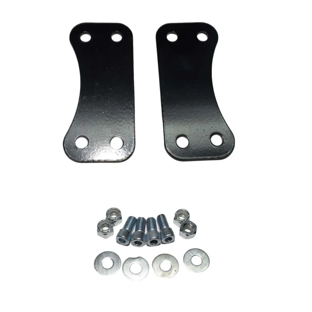 Black Front Fender Lift Brackets Adapters Kit For Motorcycle 21Inch 21
