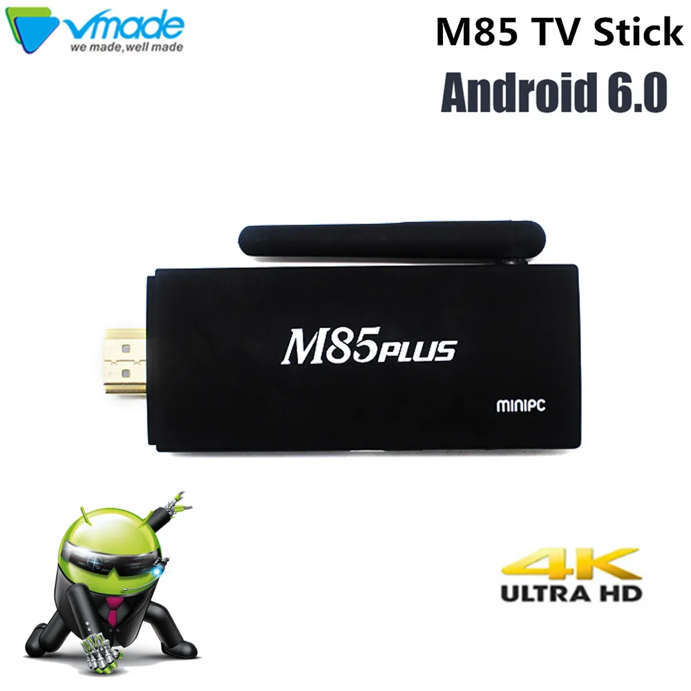 

M85 tv stick Smart TV Box Android 6.0 OS Amlogic S905X Set top box 1GB + 8GB Support 5G WIFI 4K*2K Ultra HD H.265 Media Player