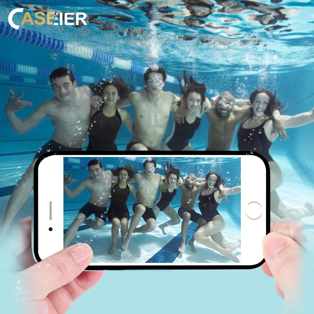 Caseier Водонепроницаемый чехол для iPhone 6 S 7 8 Plus X XR XS MAX 360 Полный Защитный Iphone 5 5s se