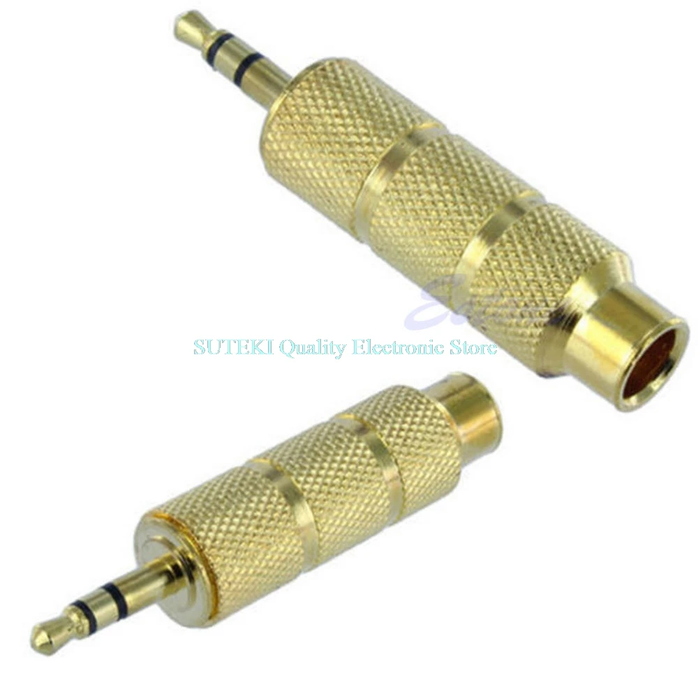 Male to 6 3mm 1 4Inch Female Stereo Adapter Jack Audio 3 5mm 1 8Inch Q1FC