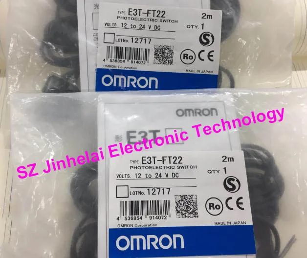 100% New and original E3T-FT22 OMRON Photoelectric switch Photoelectric sensor 12-24VDC 2M 100% New and original E3T-FT22 OMRON Photoelectric switch Photoelectric sensor 12-24VDC 2M