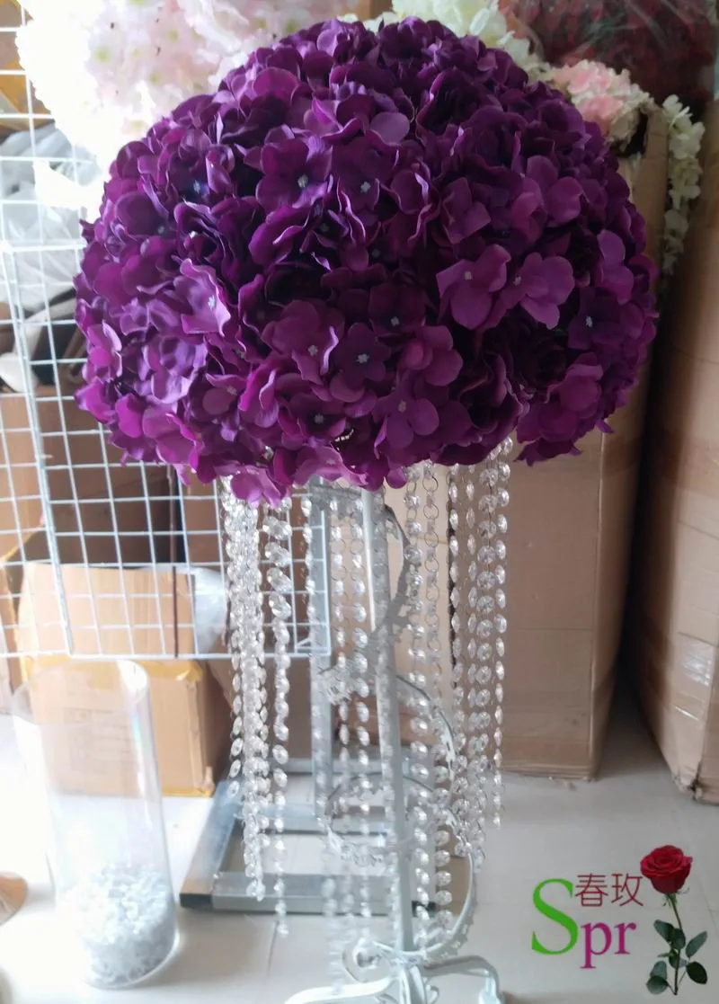 

2017 new 40cm dia. wedding table centerpiece flower ball decorative flowers road lead artificial flore decoration