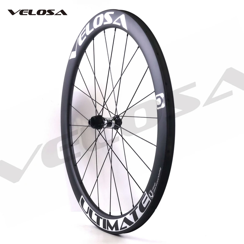 Velosa CX45-ULT cyclocross/gravel carbon wheel,DT swiss centerlock disc brake hubs,45mm rim tubeless,tubula 700C disc brake