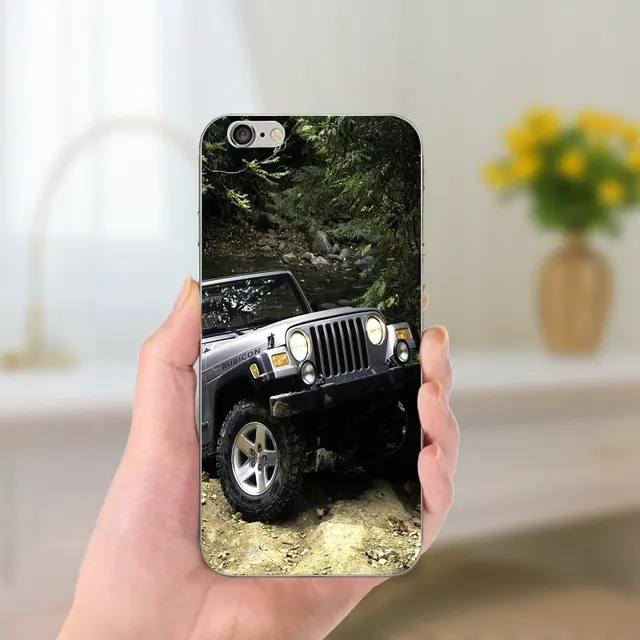 Jeeps Wrangler Soft TPU Phone Cases for iPhone 8 7 6 6S Plus X 5 5S SE