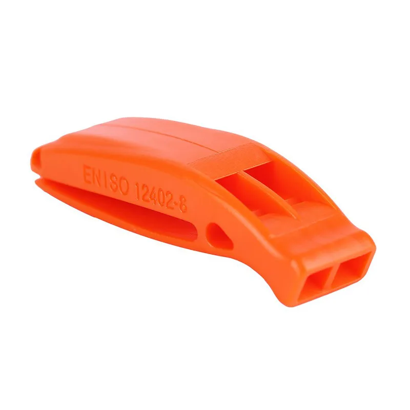 1 шт. Тактические выживания Sentinel походов громкий пластиковый двухдиапазонный спичечный свисток - Цвет: Оранжевый