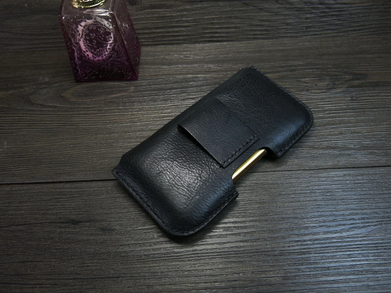 Черный мужской Зажим для ремня из натуральной кожи, поясная сумка, чехол для телефона для iPhone 11 Pro, чехлы для iPhone 11 MAX XS 6s 7 Plus, Note10 S9