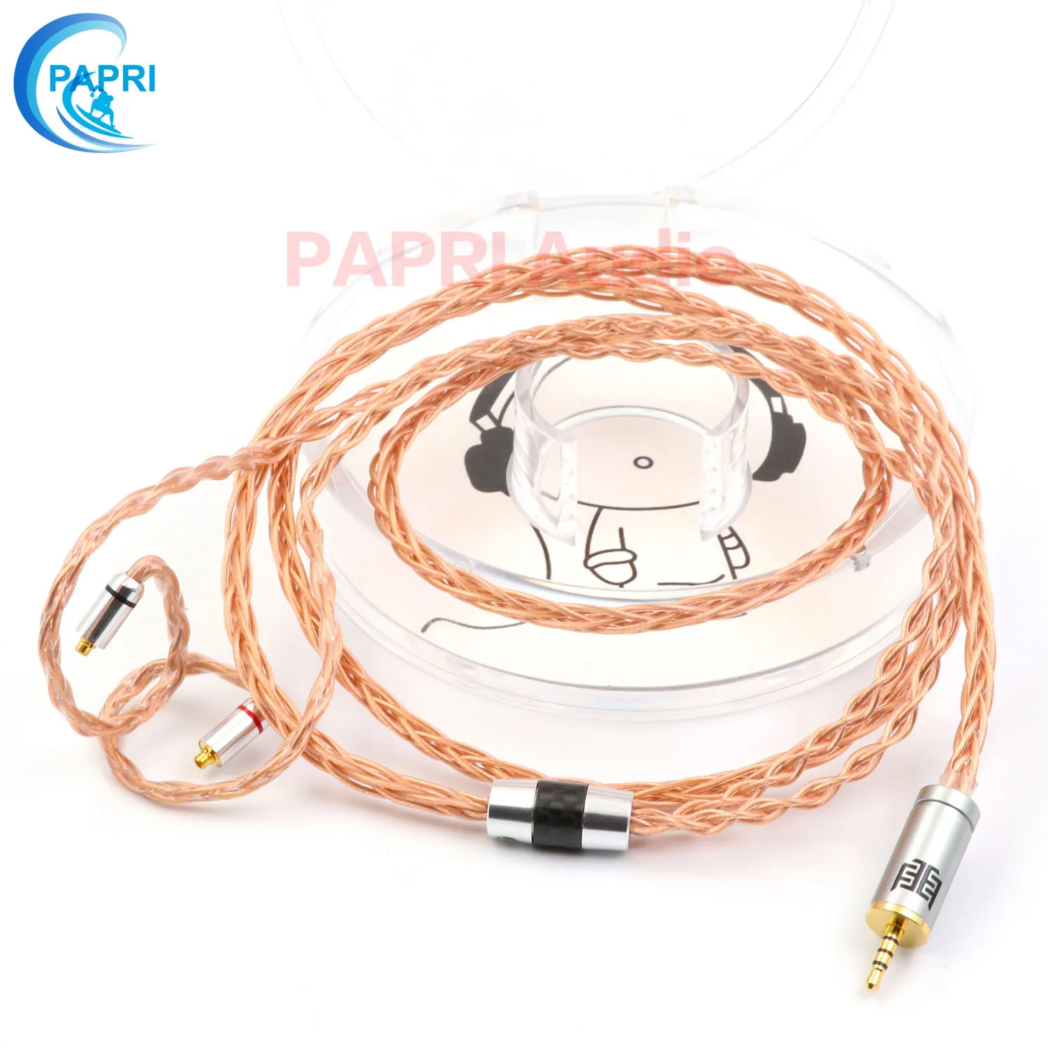 PAPRI GS01 Upgrade Headphone Cable 7N OCC DIY MMCX 0 78MM HiFi Litz Structure Earphone Wire For IE80 HD800 SE846 SE535 HD600