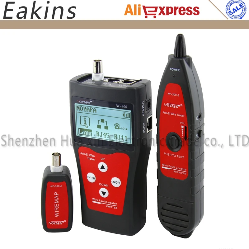 

NF-300 RJ11 RJ45 BNC Network LAN Cable Tester Cable Errors Tester Wire Tracker Length tester Anti-interference meter