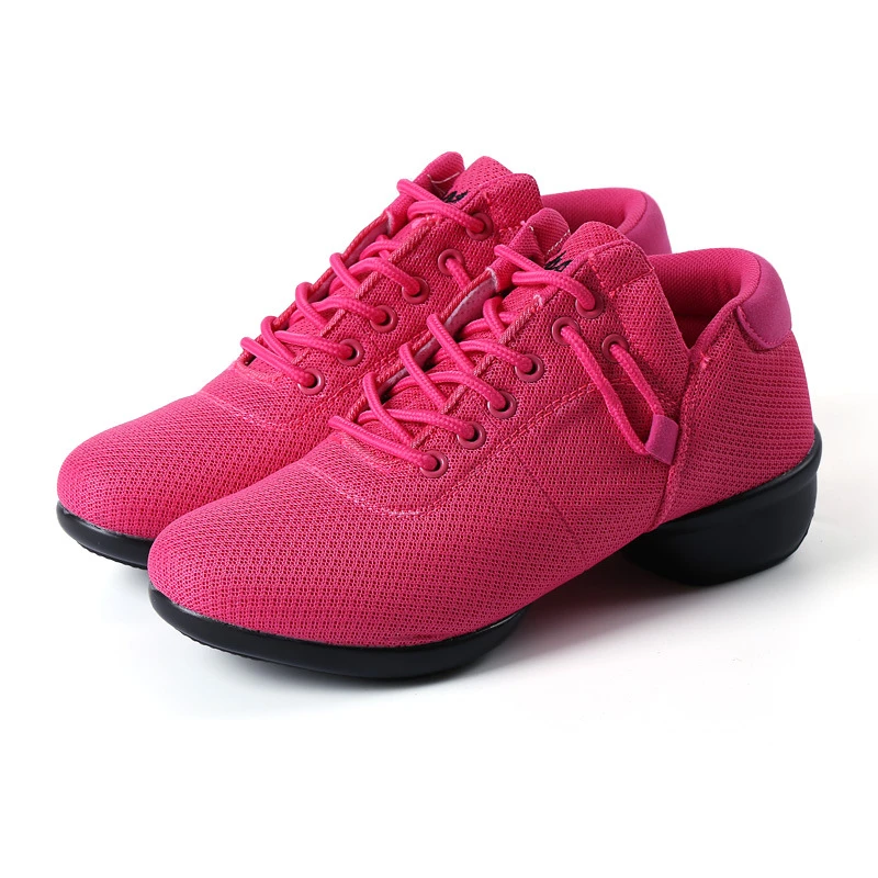 

Dance Shoes Woman Spring Latin Jazz Shoes Anti Skid Dancing Sneakers Ladies Autumn Square Heels Trainers Women Zapatos Mujer