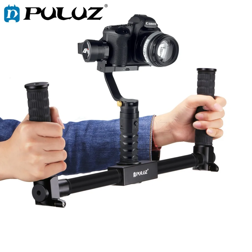 Dual Handheld Grip Aluminum Tube Stabilizer Durable