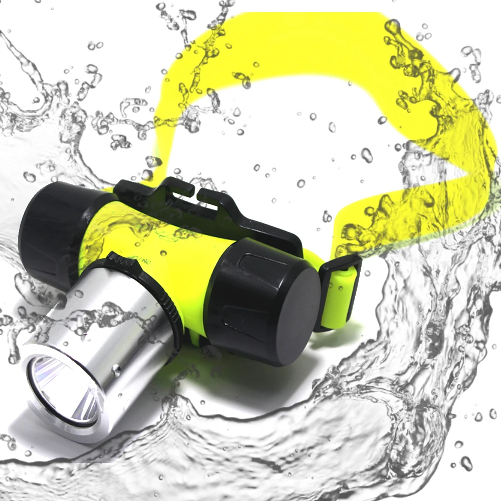 

6800Lumen XML T6 LED 3 Mode Waterproof Scuba Diving Headlamp Underwater Headlight torch Light +18650 battery /charger+box