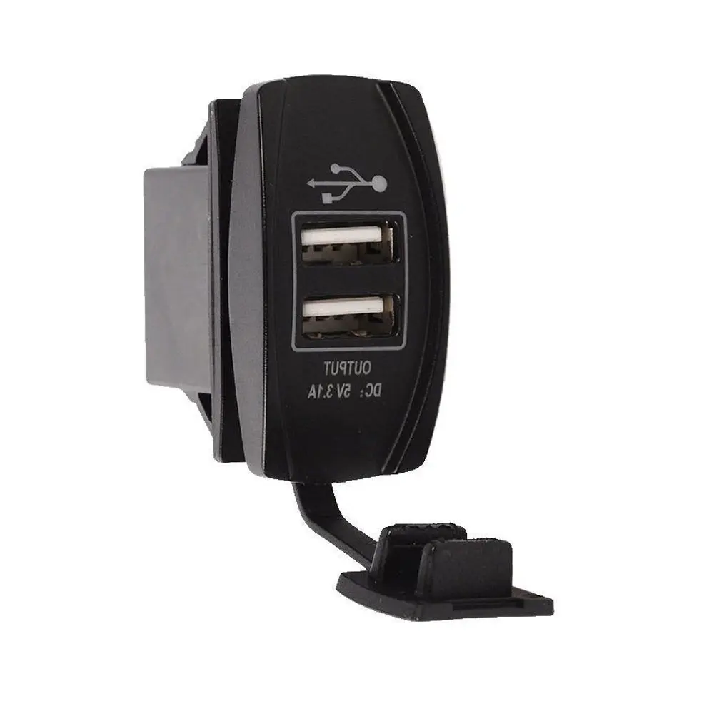 Автомобильное зарядное устройство с двумя USB портами Carling ARB клавишный