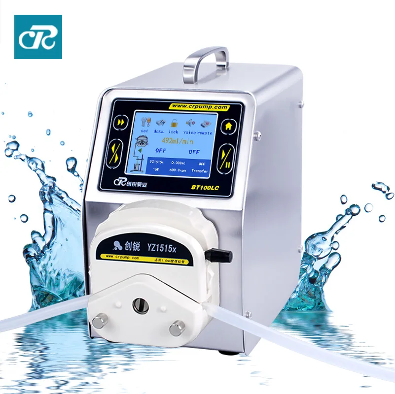 lab test peristaltic hose pump with high precision on