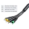 Arnés de Cable impermeable 1T4 eb-bus para Bafang BBS BBS01 BBS02 BBSHD, palanca de freno con pantalla de Motor medio, conector del acelerador pulgar ► Foto 2/6