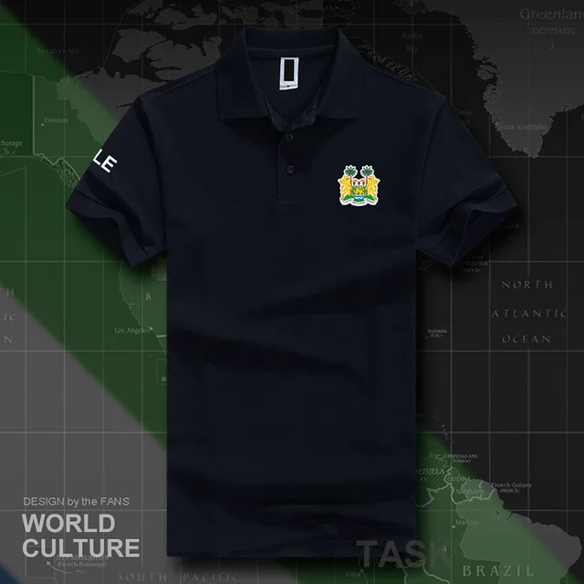 Sierra Leone Leonean SL SLE polo shirts men short sleeve white brands