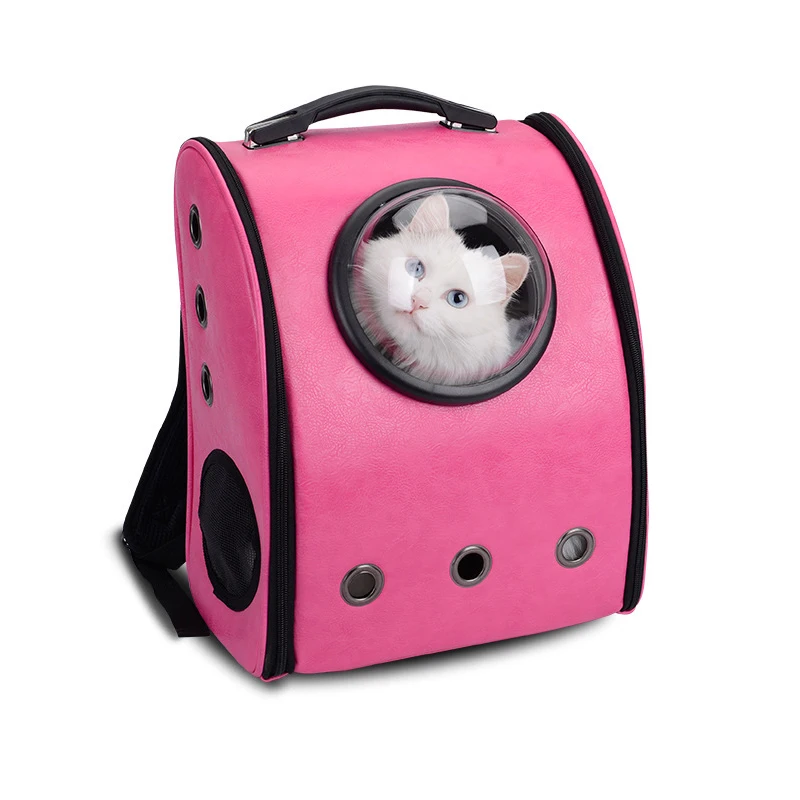 

Space Travel Pet Carrier Backpack PU Breathable Portable Fashion Shopping Dog Cat Carring Bags Outdoor for Small Puppy Dog Cat