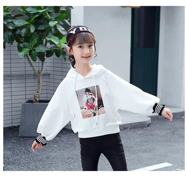 

2018 Autumn Winter Fashion Teen Girl Hoodies Tops Long Sleeve Outfits