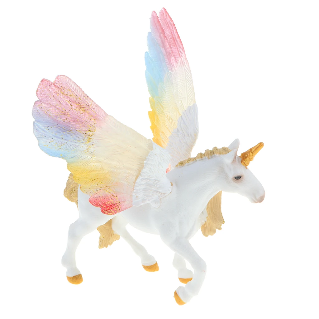 MagiDeal Lifelike Pegasus / Unicorn / Sheep Magical Creature Animal Model Figure Kids Toy Gift Home Ornament