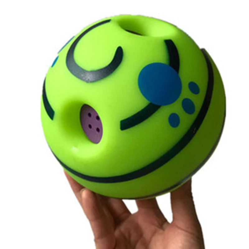 New 6.1Inch Pet Wobble Wag Giggle Ball Dog Play Training Toys Hot No Harm With Funny Sound