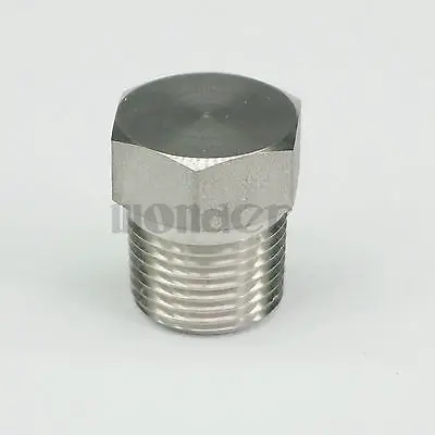 3/8 дюйма NPT Male 304 нержавеющая сталь с шестигранной головкой и твердой заглушкой