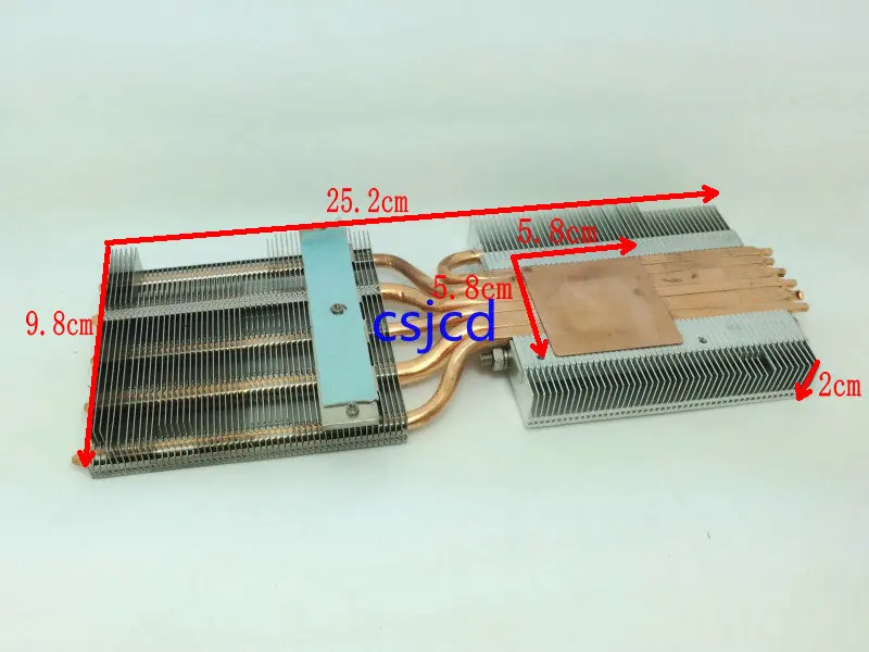 Высокомощный светодиодный основной медные тепловые трубы радиатор " сделай сам" шесть тепловая трубка радиатора видеокарты модификации FONSONING