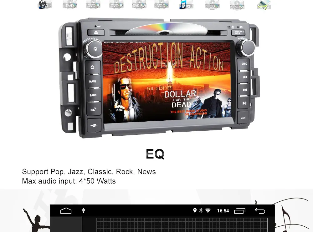 Perfect 7 inch Head Unit Android 8.1 Car Radio Stereo Audio GPS Navigation For Chevrolet Traverse Tahoe Suburban GMC Multimedia player 13