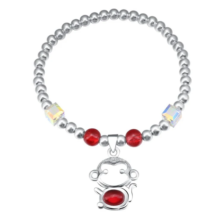 

ZTUNG GDP1 Red stone Europe and America Classic Bracelet fashion jewelry Bangles silver bracelet for girl gift with packing