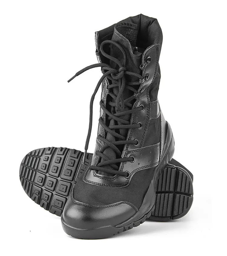 36-46 Size Summer Army Fans Combat Boot Men Women Outdoor Climbing High Top Hiking Shoes Tactical Training Desert Military Boots