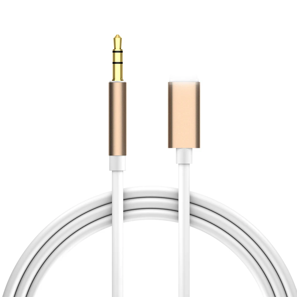 Аудиокабель с разъемом Lightning на 3,5 мм для автомобиля, AUX, для iPhone 7, 8 X, адаптер для передачи «Папа-папа», наушники для iPhone 11 Pro Max - Цвет: Золотой