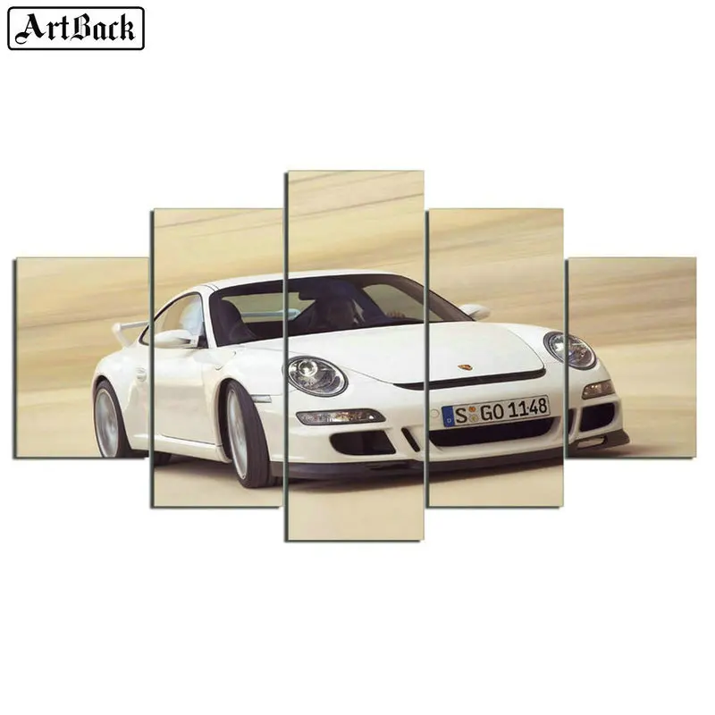 Картина ARTBACK 5 заклинаний спортивный автомобиль полноразмерная Алмазная картина
