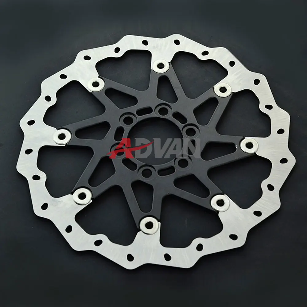 Buy Black CNC Aluminium WAVE BRAKE DISC FRONT Fit for