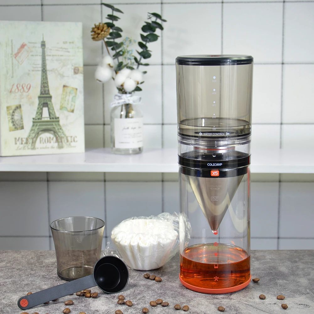 Бытовой воды капельного cold coffee maker X5 для напитков кофе машина голландский кофейник с воронкой 500 mlcoffee/чайный стакан горшок холодного чая
