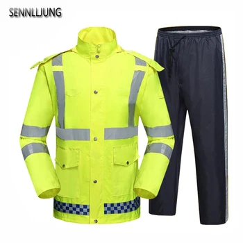 

SENNLLJUNG Raincoat rain Pants Waterproof Motorcycle Bicycle Rain Jacket Suit Poncho Table Size Large Size Fishing Raincoat