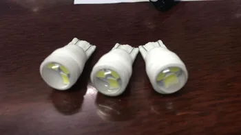 

100x car led lamp 194 W5W T10 3smd 2835 Lens Car Interior Light Bulbs Wedge Lamp T10 3 smd LED Free shipping